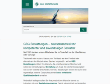 Tablet Screenshot of gbg-bestattungen.de